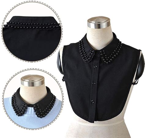 fake black diamond clothing - Joyci Chic Lady's Fake Collar Diamond Crystal Half Blouse False .